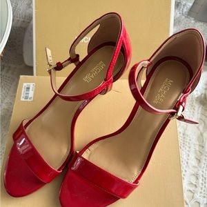 Michael Kors red 4” heel